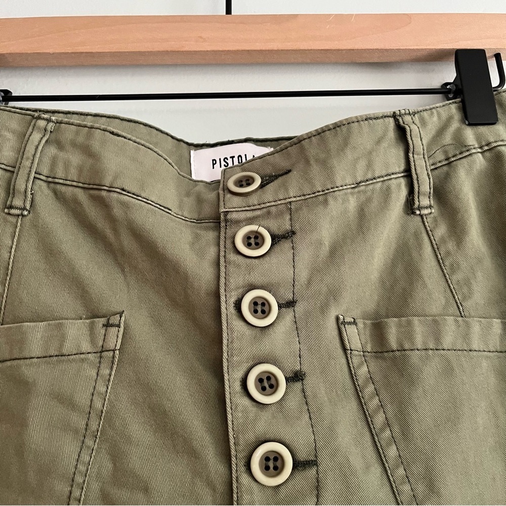 Pistola Tammy Star Trousers Size 24 Green Black - Picture 5 of 13